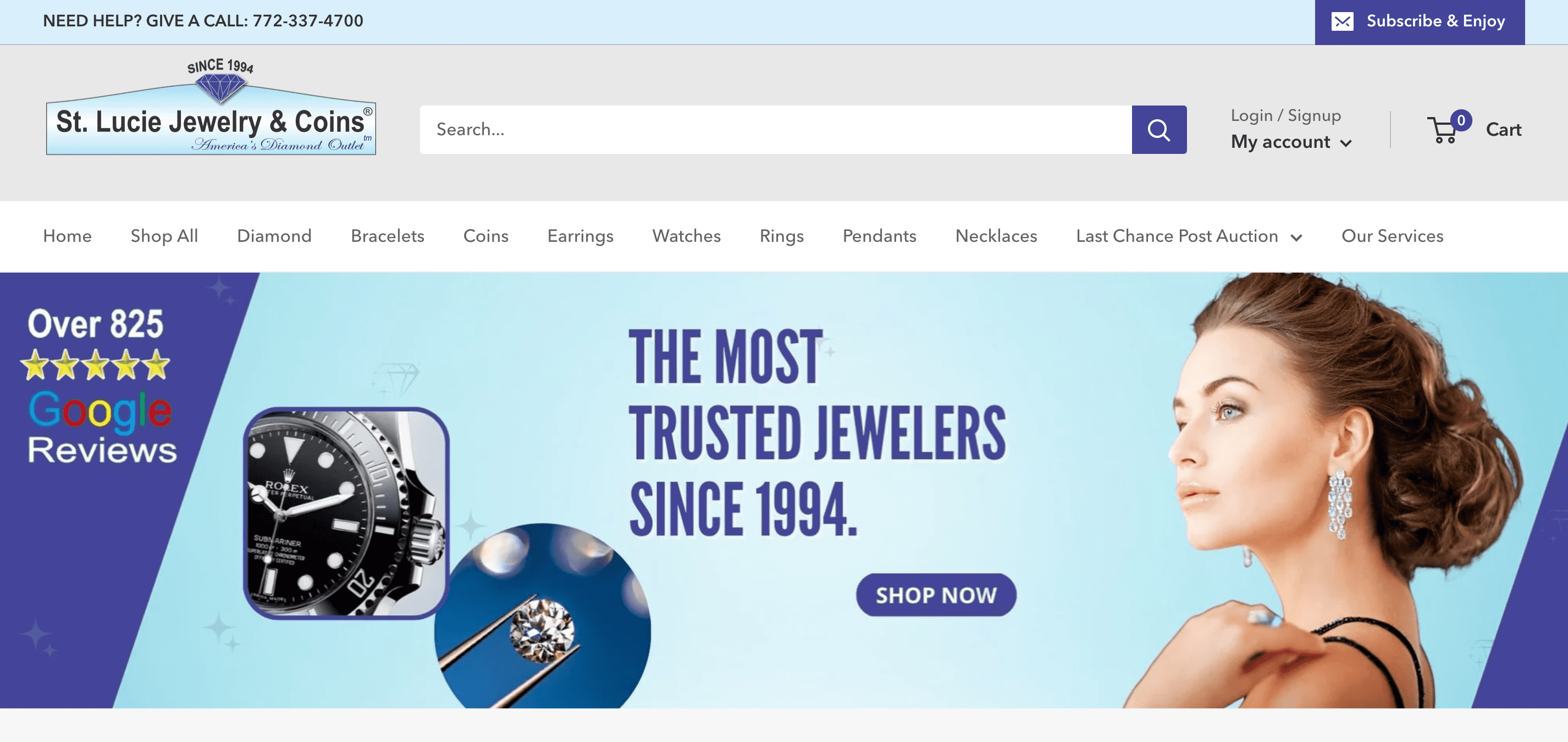 jewelry store website
