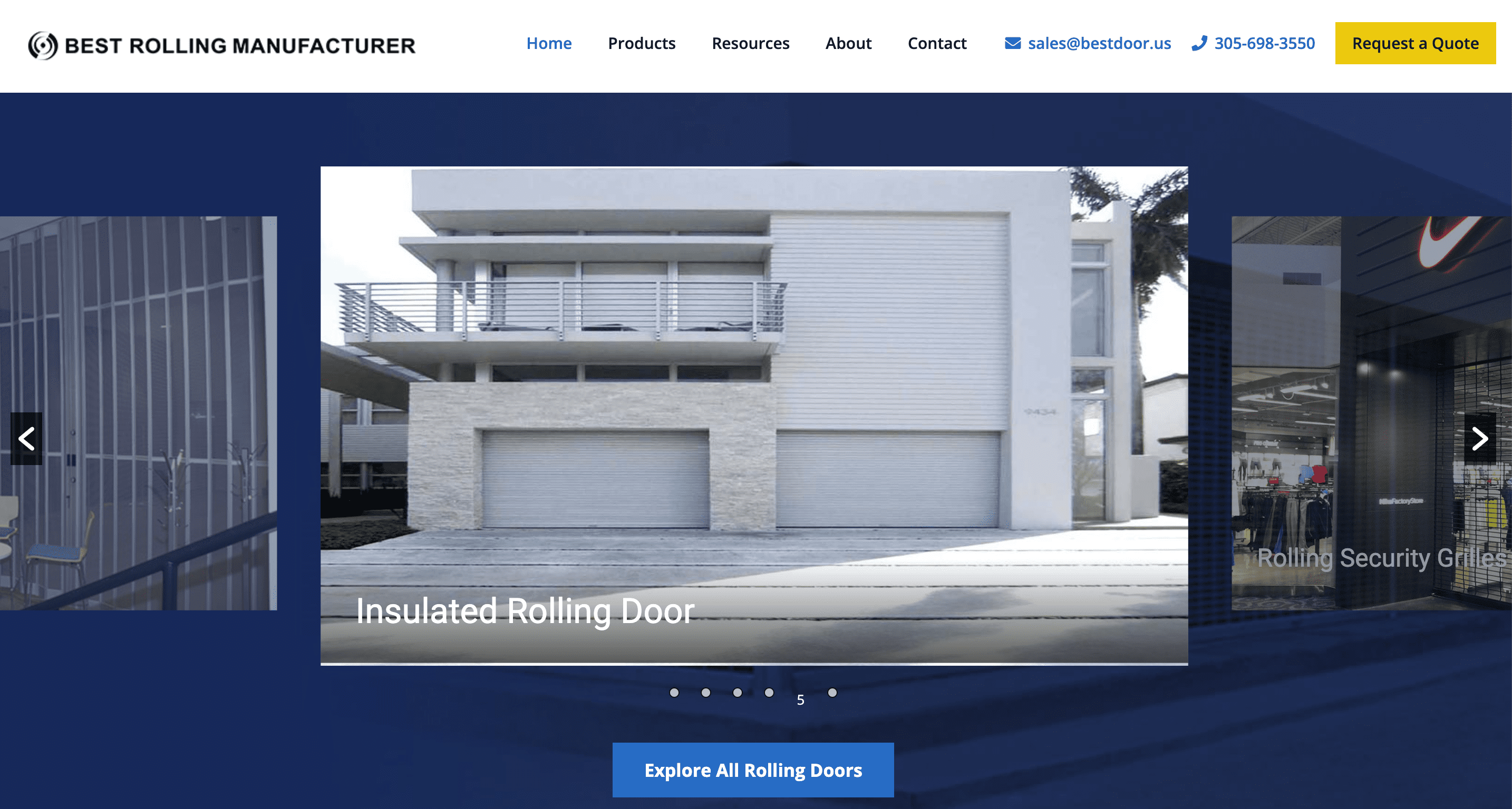 commercial garage door website