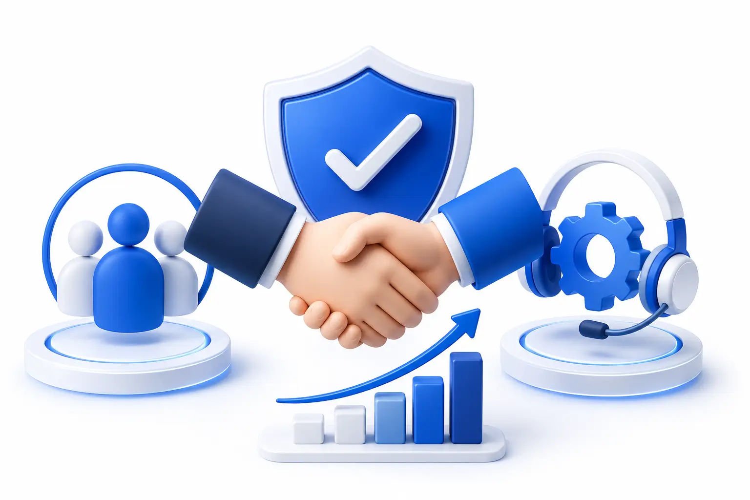 Team values collaboration with interconnected goals