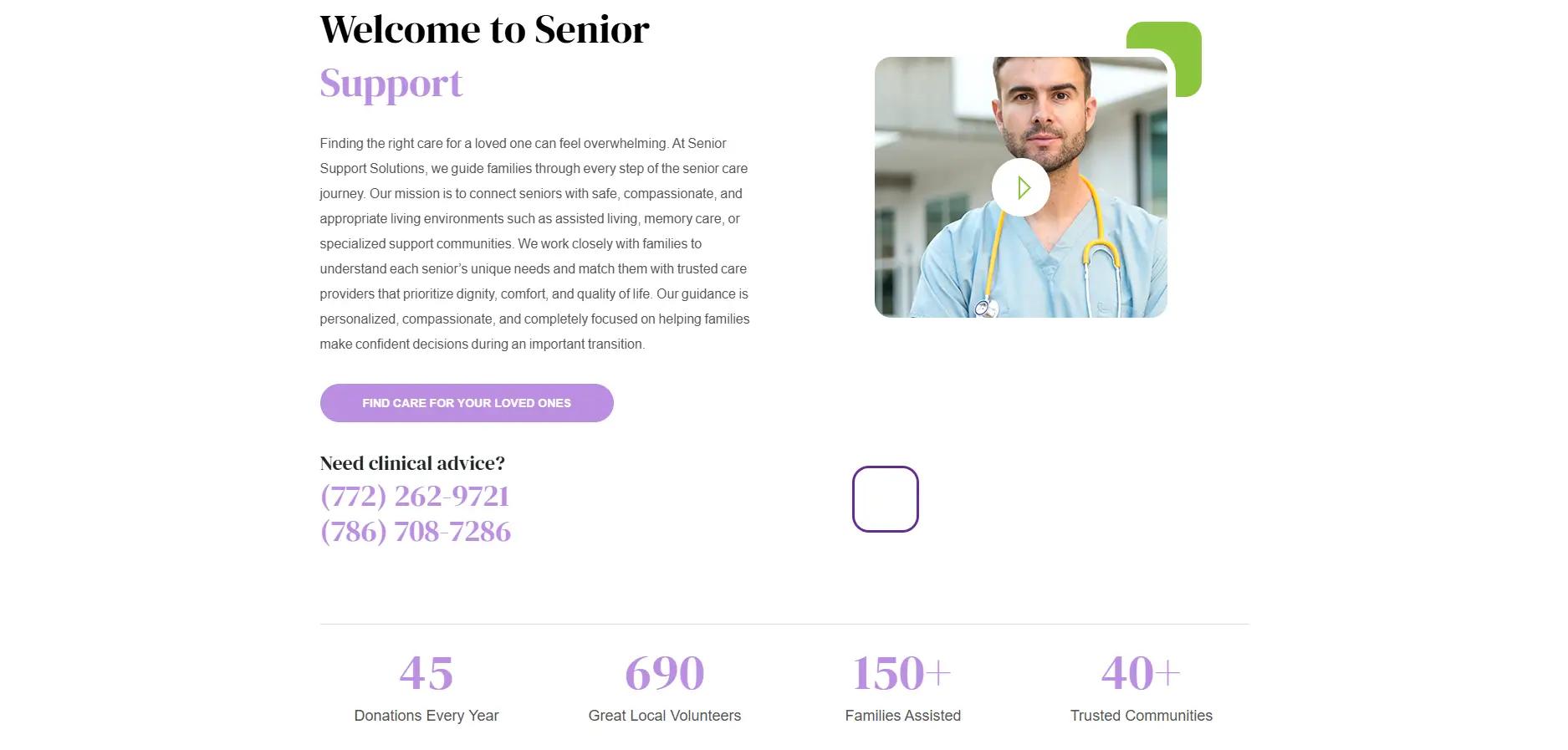 Senior Support Solutions consultation booking
